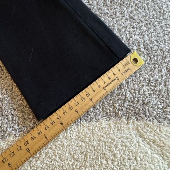 M M Lafleur Pants Womens Sz 4 Black straight stretch Italian cotton Blend - Picture 8 of 10